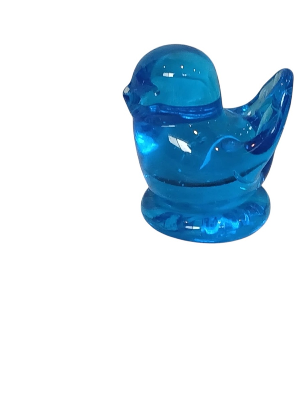 Handblown Blue Glass Bird Figurine - Home Accent